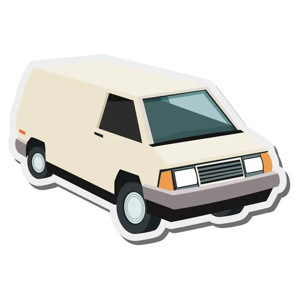 Комерційного фургона значок — стоковий вектор