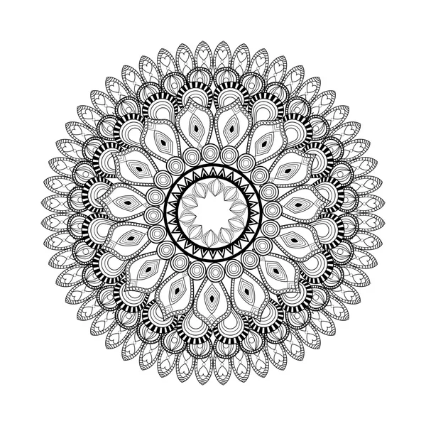 Icône de mandala complexe — Image vectorielle