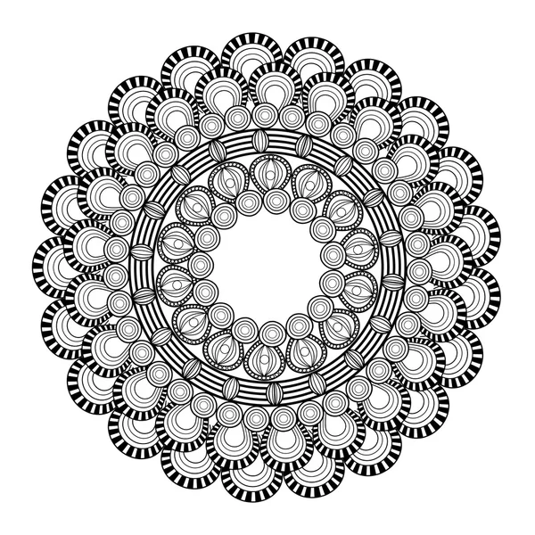 Ingewikkelde mandala pictogram — Stockvector