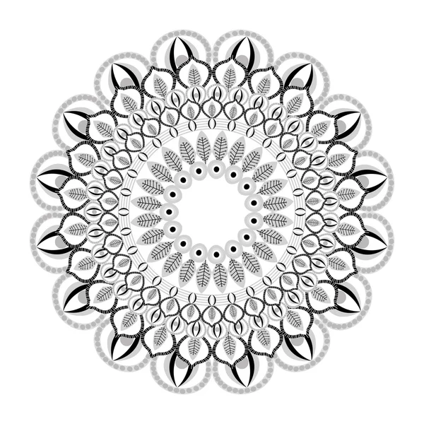 Icône de mandala complexe — Image vectorielle