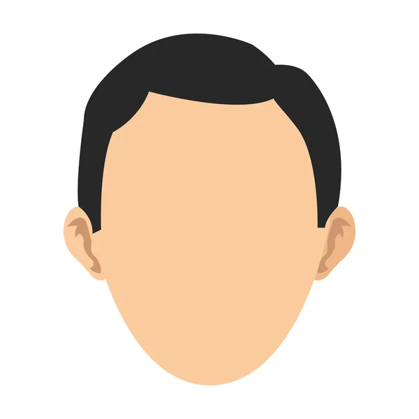 Faceless head of man icon — Stock Vector