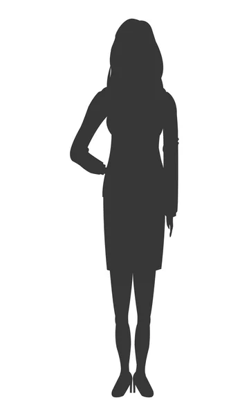 Mujer de negocios icono — Vector de stock