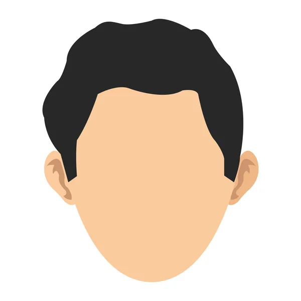 Faceless head of man icon — Stock Vector