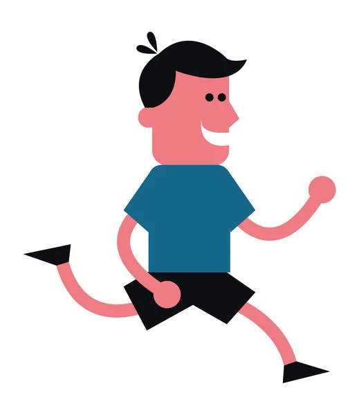 Άνθρωπος τρέχοντας εικονίδιο — Διανυσματικό Αρχείο