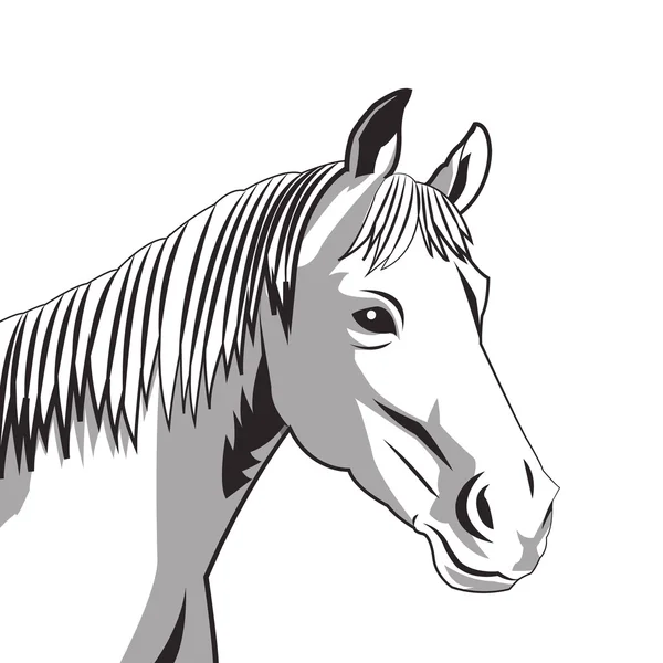 Icono de dibujo de caballo — Vector de stock