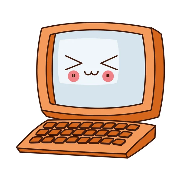 Kawaii computer icon — Stock Vector © jemastock #118690160