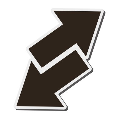 oklar yolu simgesi karşısında