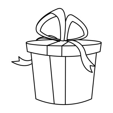 Hediye kutusu ile yay simgesi