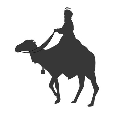 Magi deve siluet simge ile