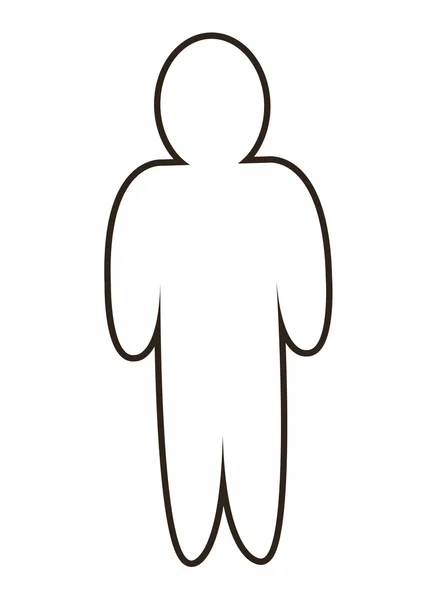 Homme pictogramme icône — Image vectorielle