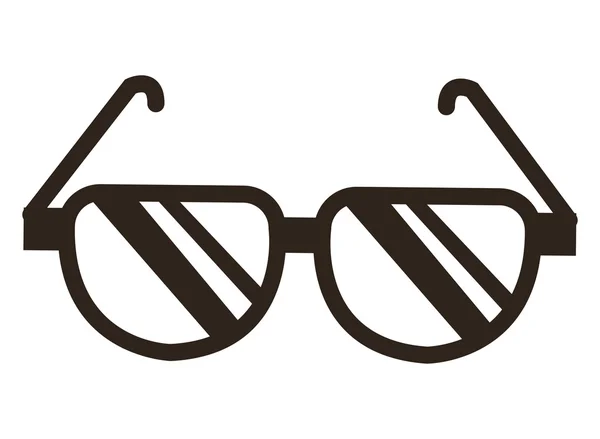 Icône de lunettes simples — Image vectorielle