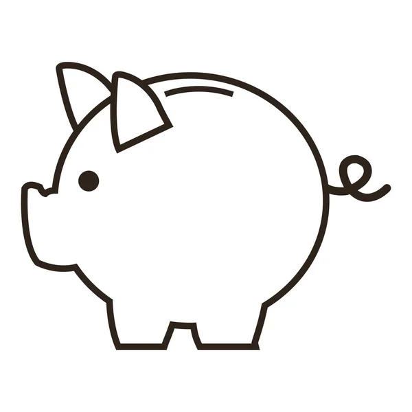 Piggy bank icon — Stock Vector