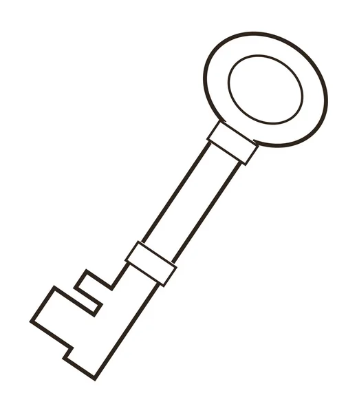 Old key icon — Stock Vector