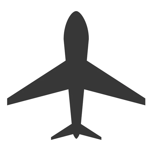 Icono de avión único — Vector de stock