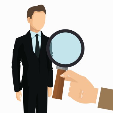 işadamı insan kaynakları iş simgesi. Vektör grafiği