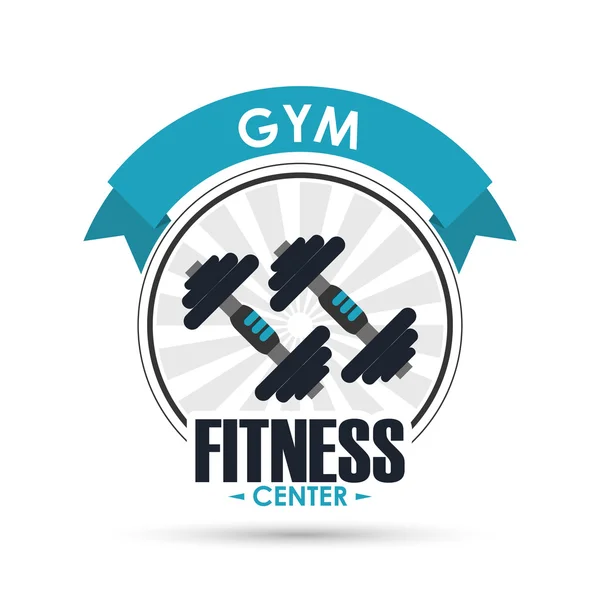 Weight icon. Fitness design. Vector graphic — Stock Vector