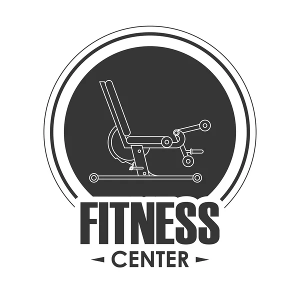 Machine icon. Fitness design. Vector graphic — Stock Vector