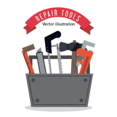 çekiç cetvel anahtarı simge gördüm. Vektör grafiği