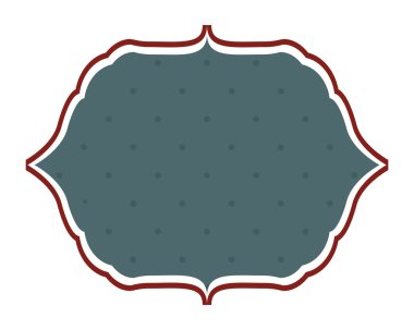 Retro Romantik amblem simgesi