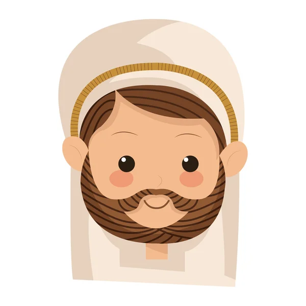 Santo Joseph Icono — Vector de stock