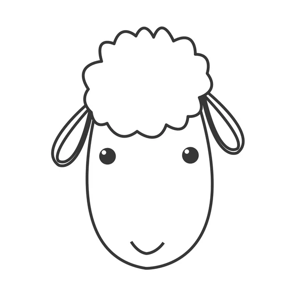 Ovce kreslené ikony — Stockový vektor