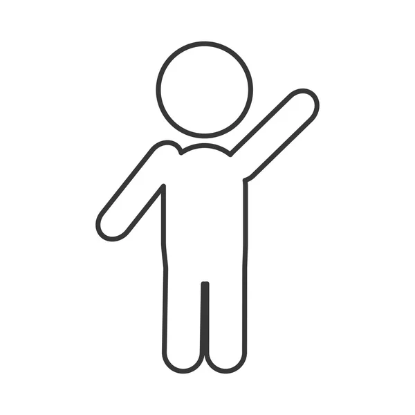 Man pictogram icon — Stock Vector