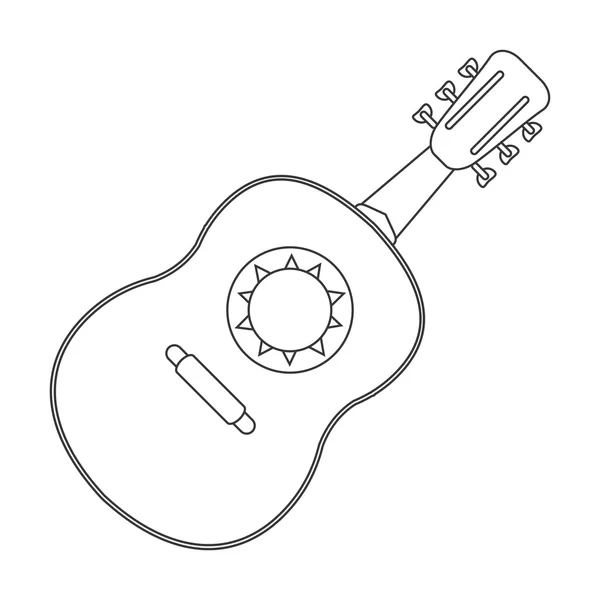 单一的 guitarron 图标 — 图库矢量图片