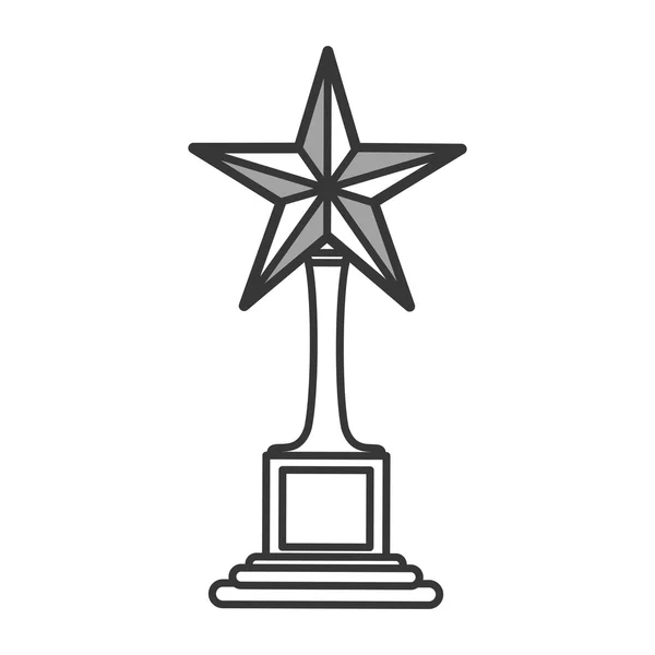 Icône trophée étoile — Image vectorielle