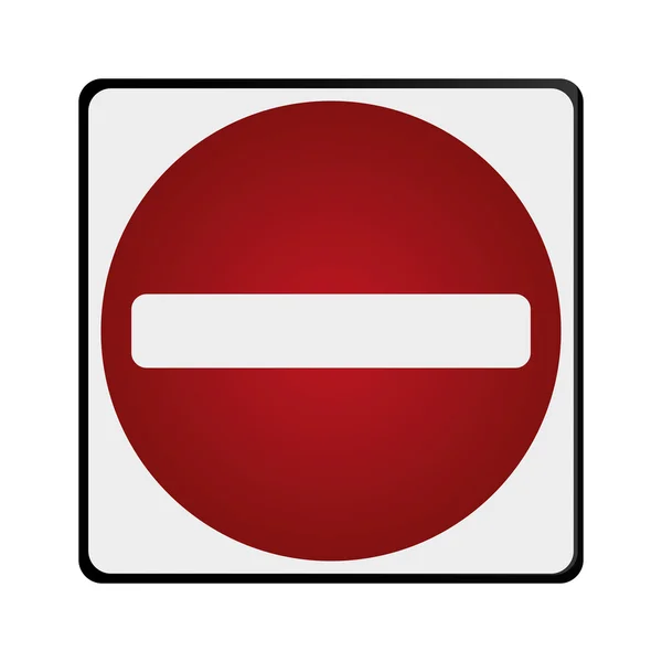 Icono de señal de tráfico — Vector de stock