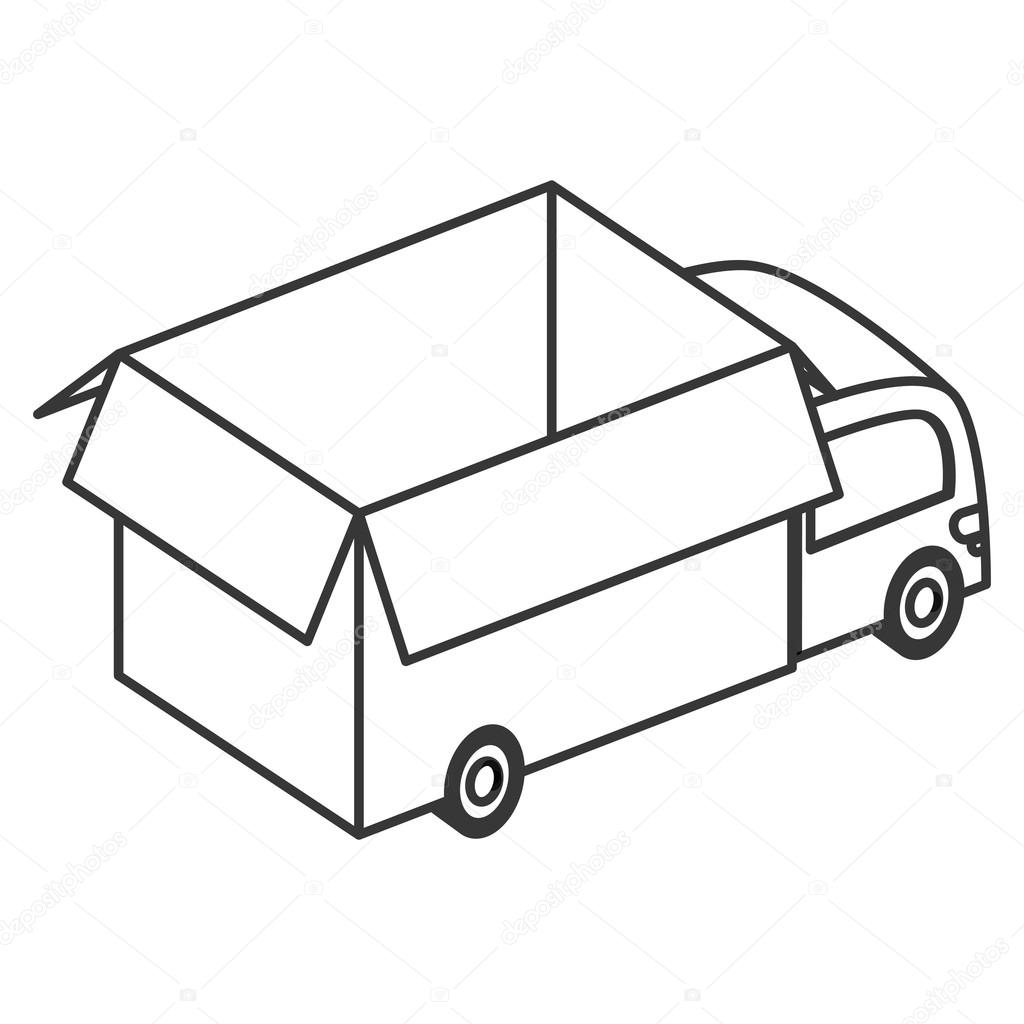 Box truck icon Stock Vector by ©jemastock 118735506