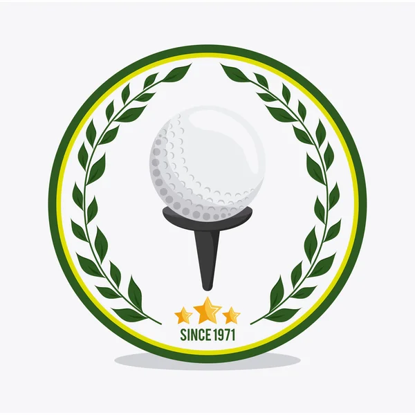 Icône balle. Golf design sportif. Graphique vectoriel — Image vectorielle