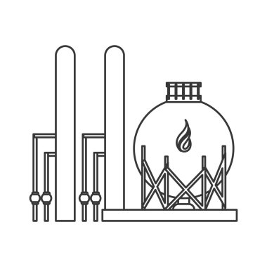 gaz veya petrol rafinerisi simgesi