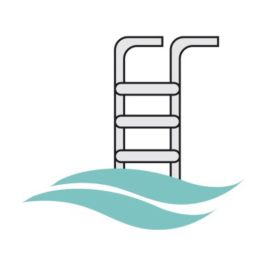 Havuzu merdiven simgesi