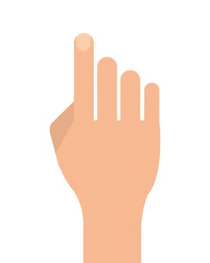 Genişletilmiş işaret parmağı simgesiyle el