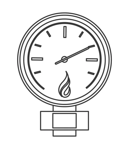 Icono manómetro o manómetro — Vector de stock