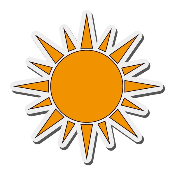 Icône pictogramme soleil — Image vectorielle