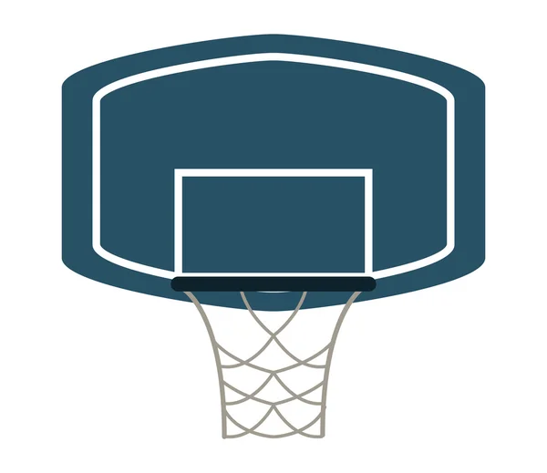 Basketball Backboard und Netzsymbol — Stockvektor