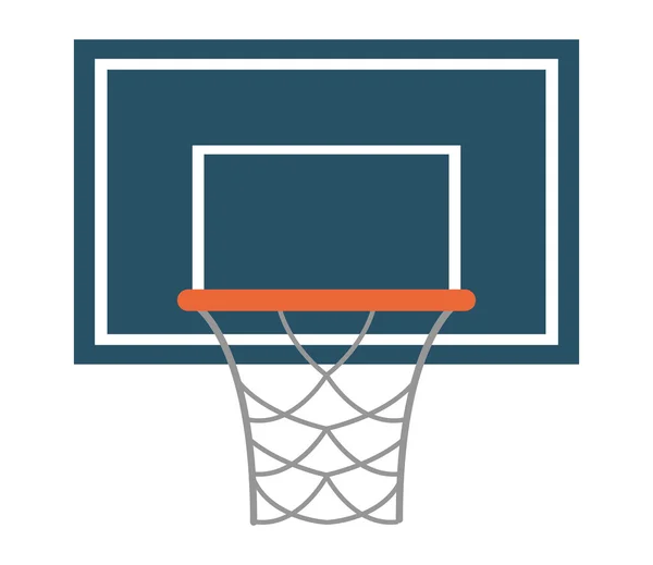 Basketball Backboard und Netzsymbol — Stockvektor