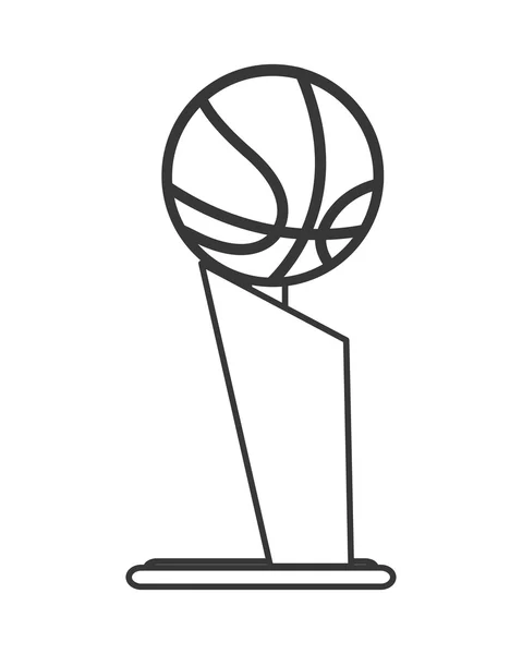 Icono del trofeo de baloncesto — Vector de stock