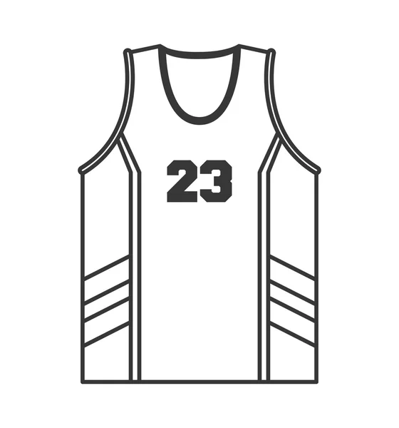 Basketball jersey icon — Stock Vector