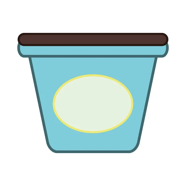 Ice cream carton icon — Stock Vector