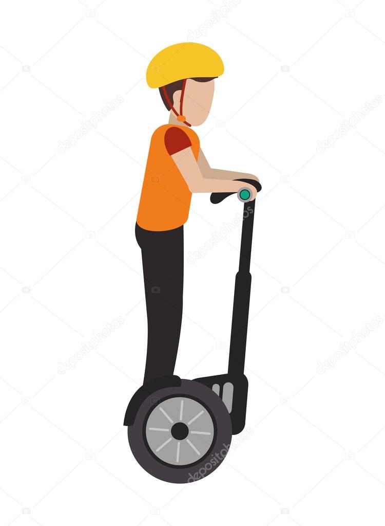 セグウェイ アイコン上の人 ストックベクター C Jemastock