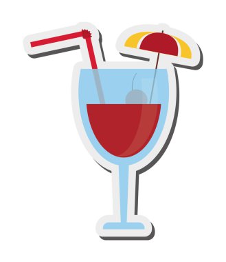 tropikal kokteyl simgesi