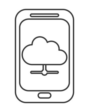 Modern cep telefonu simgesi