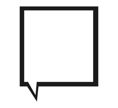 konuşma balonu simgesinin