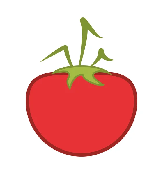 Einzelnes Tomatensymbol — Stockvektor