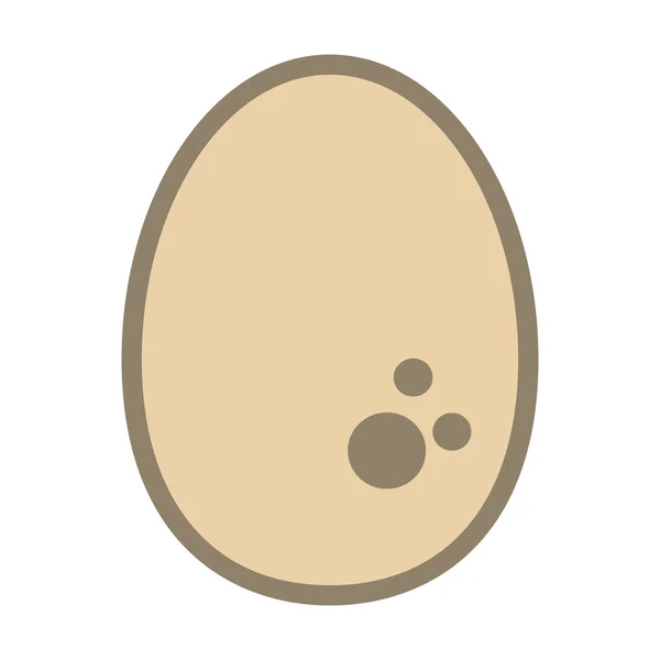 1 つの卵アイコン — ストックベクタ