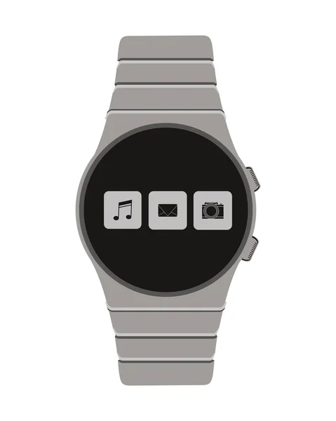 Single-Smartwatch-Symbol — Stockvektor
