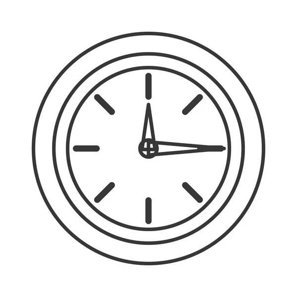 Icône d'horloge murale analogique — Image vectorielle