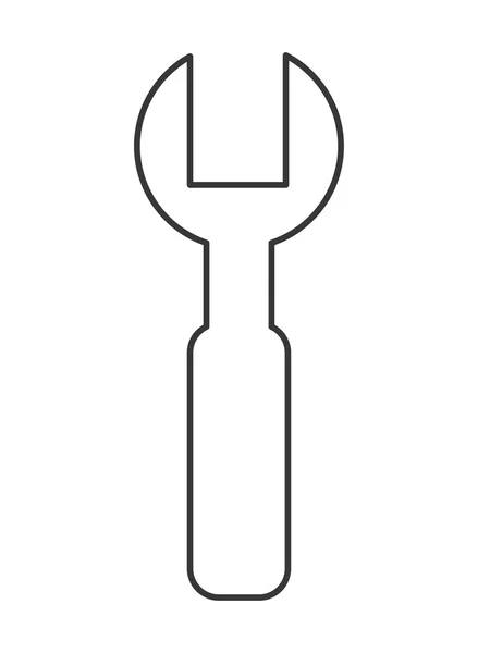 Icono de una llave inglesa — Vector de stock